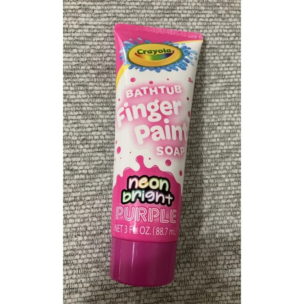 Crayola Bathtub Fingerpaint Soap 4-Pack 3oz Each Sealed New Multi-Color
